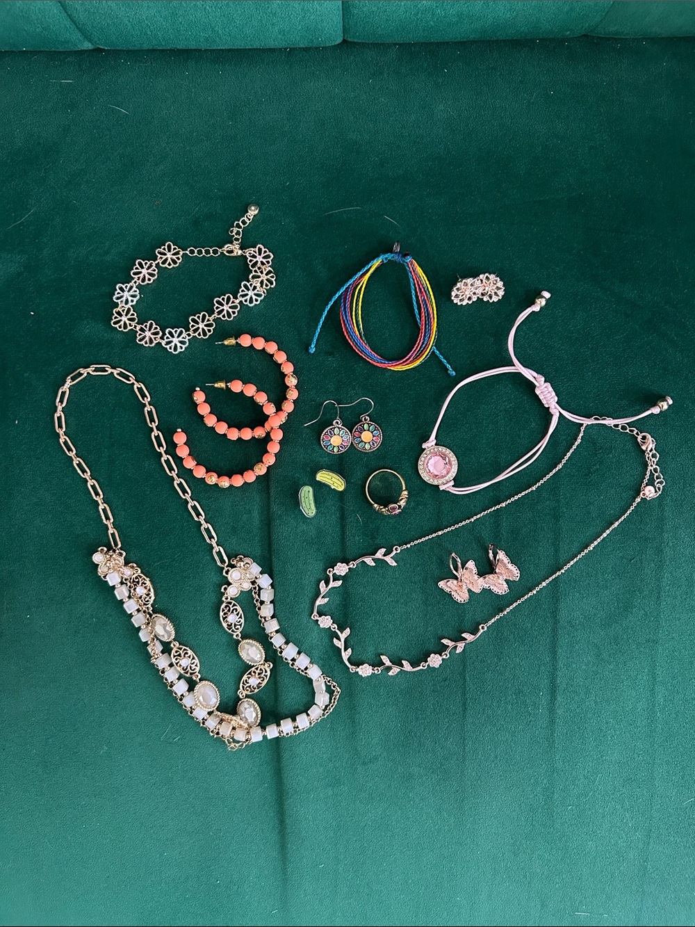 11 pc Assorted Fashion Jewelry Multicolor